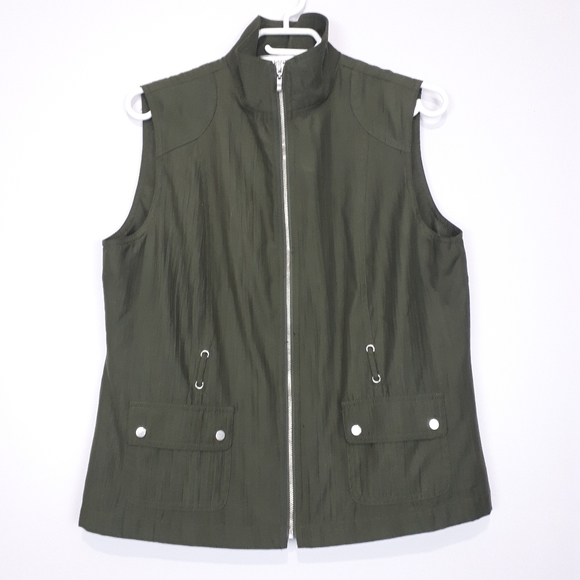 🛍3/$12 ALLISON DALEY Zipper Vest - Picture 2 of 6